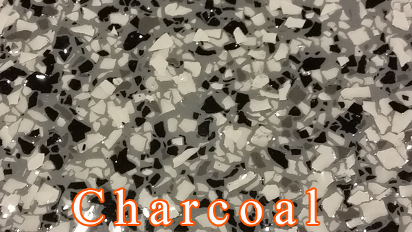 Charcoal Fog Epoxy Flake system