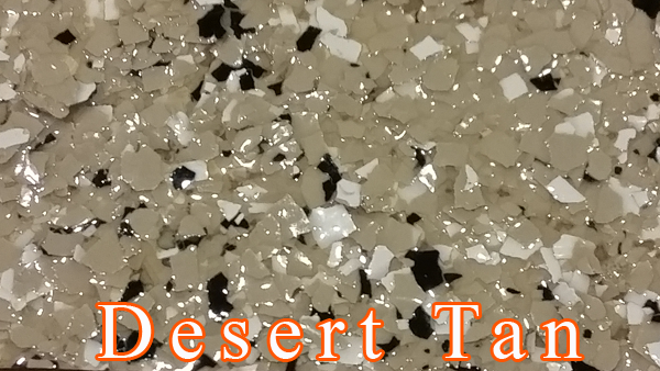 Desert Tan Fog Epoxy Flake system